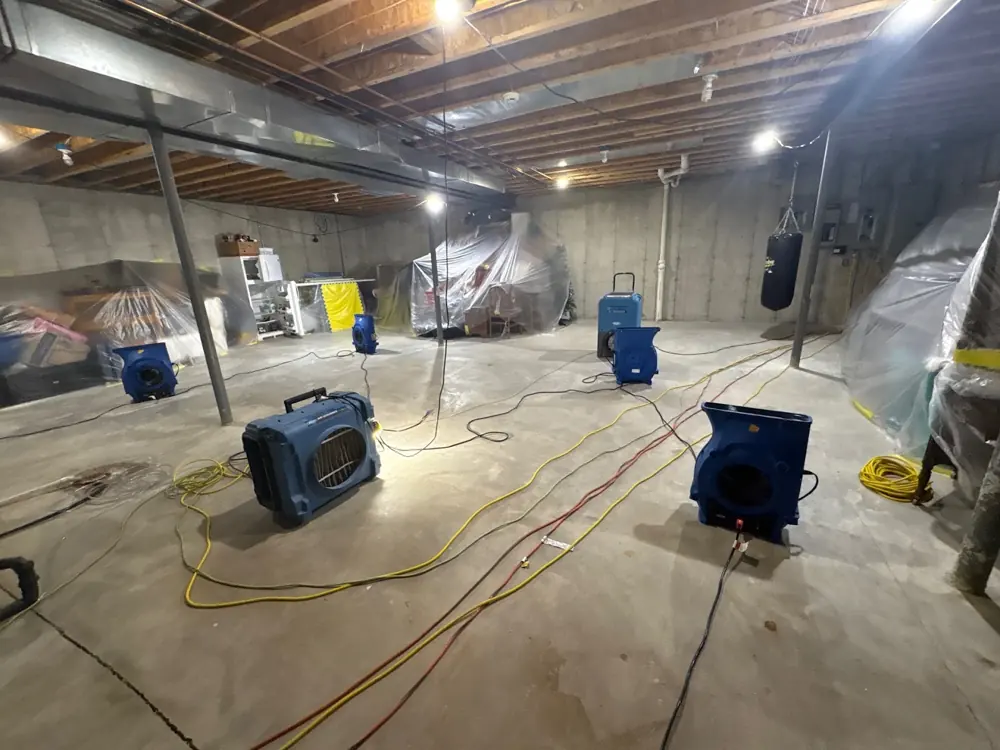 Restoration equipment on an El Cajon job